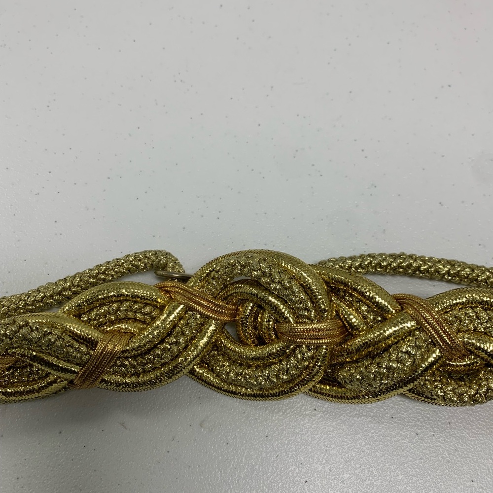 Vintage Gold Braided Belt